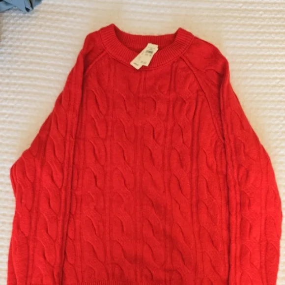 Aerie Bold Red Knit Sweater - Picture 5 of 8